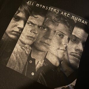 Hot Topic Black Graphic Blouse